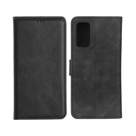 Capa de Couro com Bolso Interno para Xiaomi Redmi Note 11 Preto